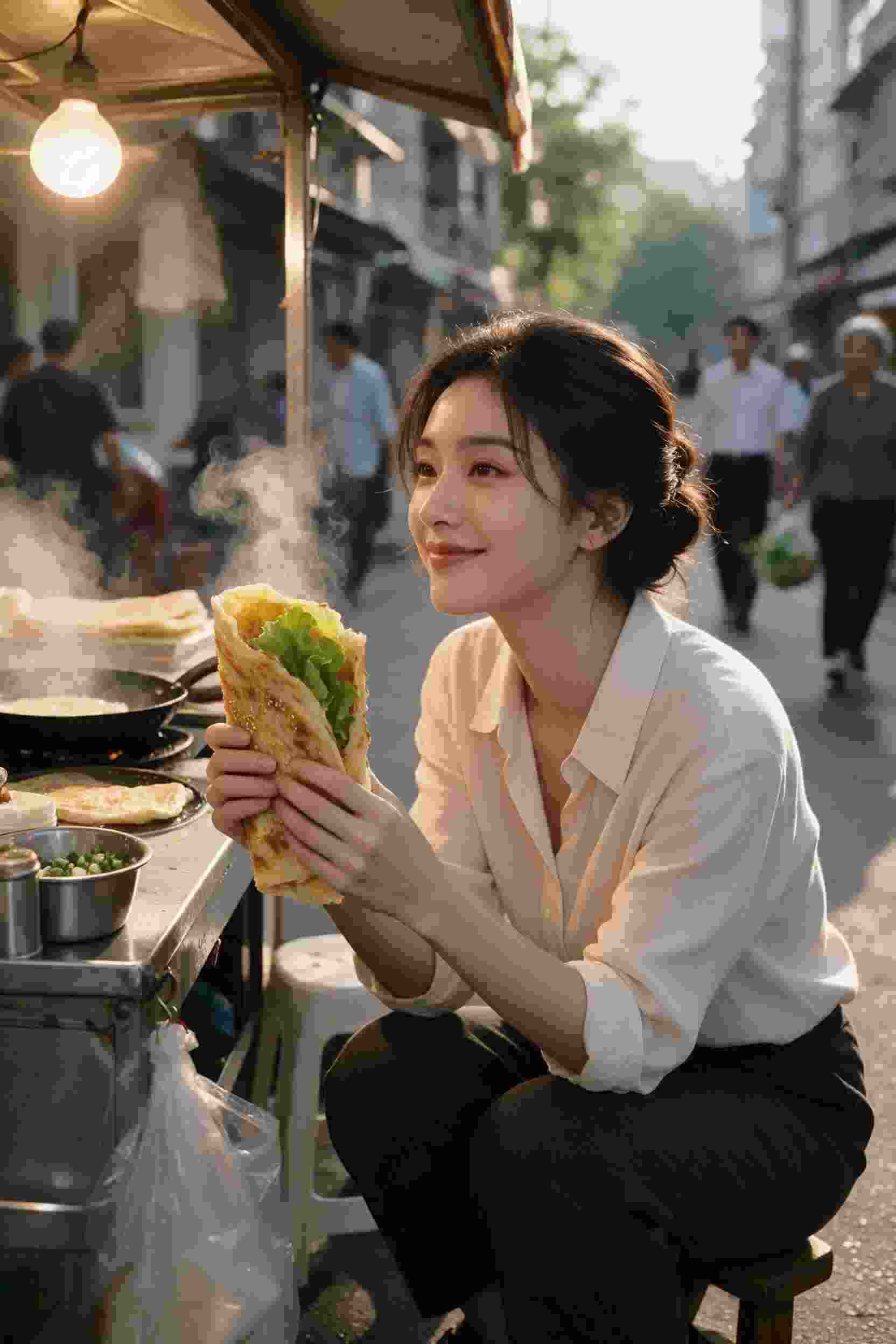 雨中相遇